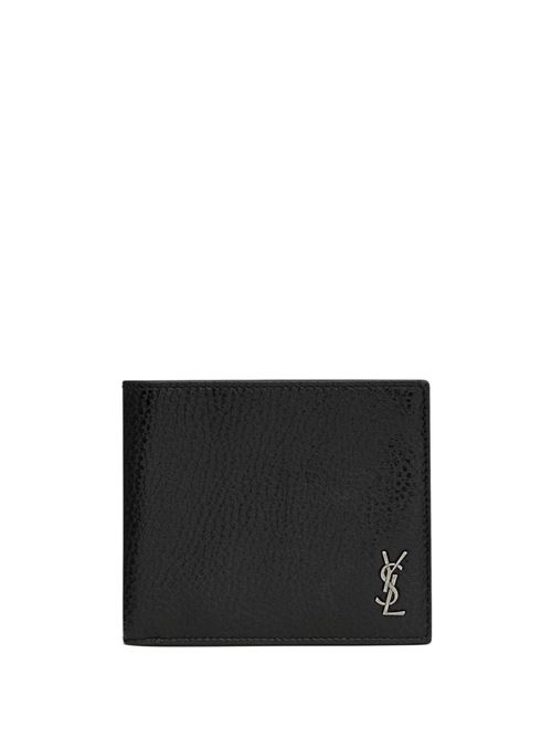 Portafoglio con placca logo Saint Laurent | 607727AAC681000